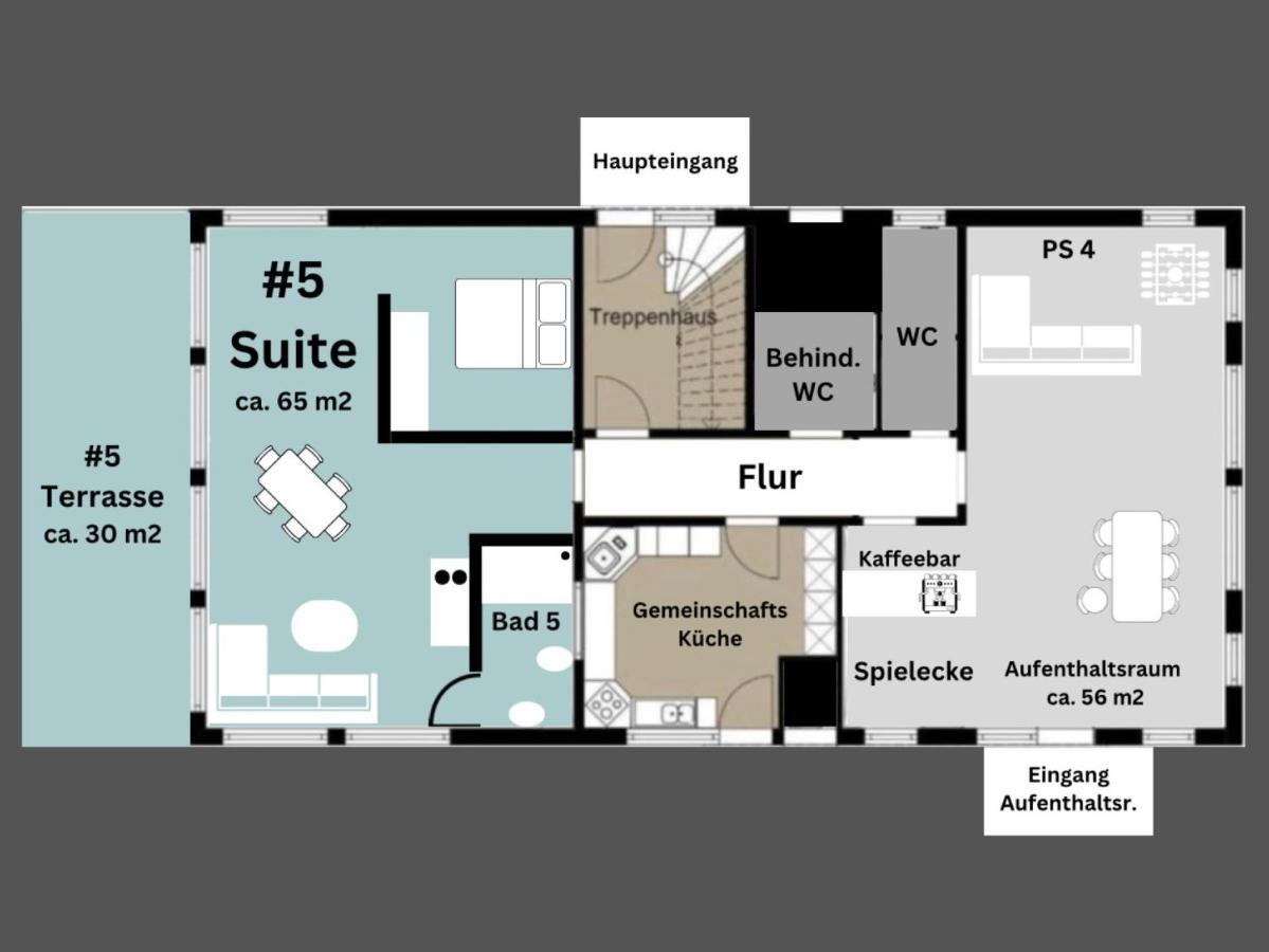 Haus Zwischen Den Wehlen Bei Buesum, 16 Personen Villa Westerdeichstrich Exteriör bild